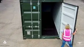 New One Trip Green 20ft Shipping Containers - Secure Stores Nationwide