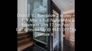 District 10 Freehold 2 storey Bungalow with 17.5m pool  For Sale