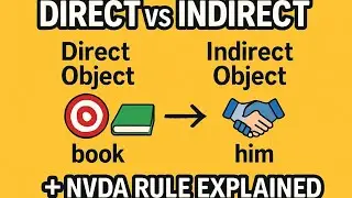 Direct & Indirect Object in German | NVDA Rule Explained with Examples