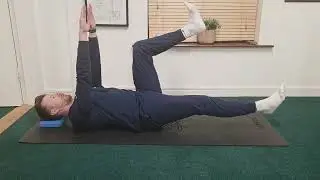 Pilates one leg stretch level 3 modified