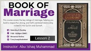 The Book of Marriage 2 | كتاب النكاح | Al-Fiqh Al-Muyassar