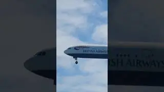 British Air ways  winter Landing ✈️✈️ 🇬🇧 #maldives #shortsvideo #britishairways #maldives #landing