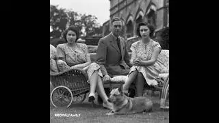 King George VI and his daughters #royalfamily #queenelizabeth #kinggeorgevi #princessmargaret