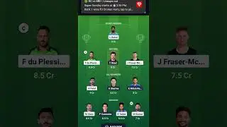 DC vs SRH FANTASY 11 #dcvssrh #dc #srh #fantasyteam #shorts #delhicapitals #sunrisershyderabad