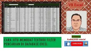 Cara Jitu-Membuat Textbox Filter data pencarian di database excel