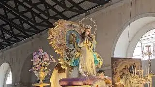 SALIDA VIRGEN DE LA CONCEPCIÓN, TEMPLO SAN JUAN BAUTISTA, AMATITLÁN,  DICIEMBRE AÑO 2,025 