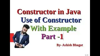 Java Tutorial 27:Constructors in Java | Use of Constructors with example Part 1