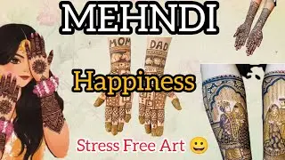 Mehndi Happiness ❤️ | Stress Free & Calm Mehndi Art | Mehndi Art | Enjoy #mehndi 