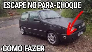 COMO FAZER ESCAPE NO PARACHOQUE NO FIAT UNO SEM DEIXAR DIRETO COM ABAFADOR E RONCO ESPORTIVO
