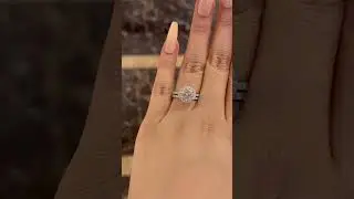 Classic Halo Round Cut White Gold Wedding Ring Set From Black Diamonds New York