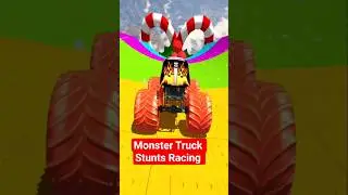 Monster Truck Stunts Racing ios Android Gameplay #shorts