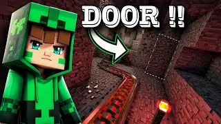 I made a secret underground base in Minecraft