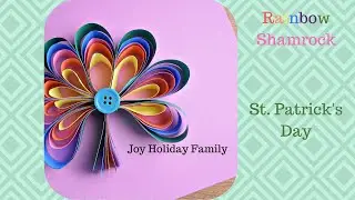Easy Rainbow Shamrock Craft 🌈☘️ | Fun St. Patrick&rsquo;s Day DIY for Kids!