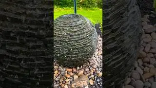 SOLAR POWERED FOUNTAIN #asmr #shorts #sensorygarden