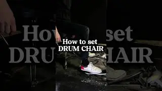 How to set DRUM CHAIR? #drums