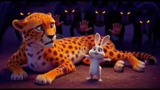 How a small rabbit saves the life of a mighty cheetah || Moral Stories In English || fairy tales