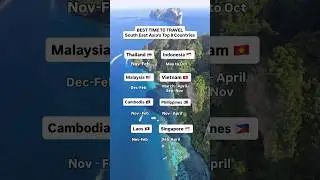 Best Time to Visit Asian Countries 😍✈️ #travel #asia
