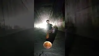 Playing On My Crookedstixz Didgeridoo In A Dark Concrete Tunnel, Key Of 432hz B