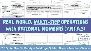 Real-World Multi-Step Rational Number Operations | 7th Grade Math (7.NS.A.3)