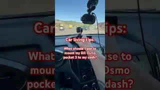 Car living tips: Mounting DJI Osmo pocket 3 to dash #carlife #livinginmycar