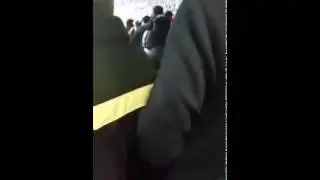 Football Hooligans Spurs fans fight amongst themselves at Wembley 1 March 2015