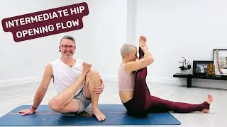 15 Minute Intermediate Hip Opening Yoga Flow to Stretch the Hips & Release Tension
