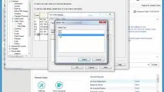 Sage 50 Добавление налоговых кодов