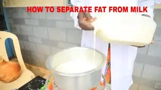 Как отделить жир от молока
