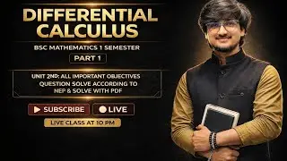 Tangent & Normal One Shot | BSc 1st Sem Maths | NEP 2020 | Hindi