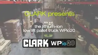New CLARK Lithium-Ion low lift pallet truck with 2000 kg load capacity - the new WPio20