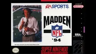Madden NFL '94 (Super Nintendo) - Detroit Lions vs. Denver Broncos