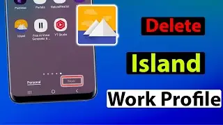 How to delete work profile in island