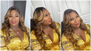 Ombr&eacute; Highlighted Wig Install with Body Curls |Bestlacewigs