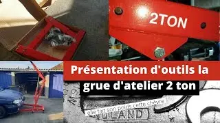 Pr&eacute;sentation d'outils la grue d'atelier 2 ton