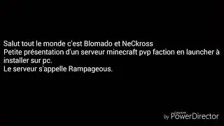 Pr&eacute;sentation Rampageous pvp faction minecraft modd&eacute; fr