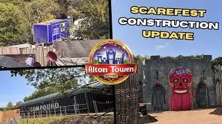 Dark Forest Themed Maze Incoming? | Alton Towers Scarefest Construction Update August 2025