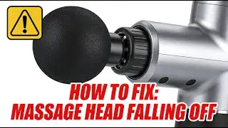 How to fix fascia gun massage head off？| Operation Guide‼️