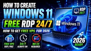 ✅How To Create Windows 11 FREE RDP 24/7 | How to Get Free VPS for 2026 | No CC Required