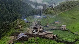 Best Nepali Mountain Village Life During the Rainy Days | Most Peaceful And Relaxing Village Life |