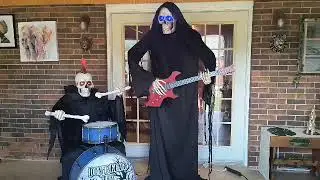 Lowe's Halloween Bluetooth Reaper Band. Staying alive