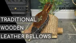 Traditional Wooden and Leather Bellows