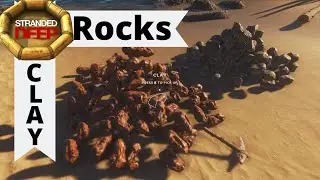 como fazer ARGILA(Clay) e achar PEDRA(Rock) Stranded Deep Dicas Tips
