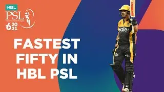 Fastest Fifty In HBL PSL | Karachi Kings vs Peshawar Zalmi | Match 24 | HBL PSL 6 | MG2T
