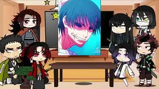 Hashiras react to giyuu as Toji | gojo | jujutsu kaisen | Demon Slayer | Gacha life