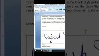 Digital Signature in Word #microsoft word #digital signature #viral #shortsfeed  #shorts #msword