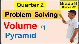 Math 8 Solve problems involving volume of pyramid QUARTER 2 WEEK 3 MATATAG CURRICULUM #volume