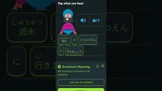 Day-3 Duolingo Japanese lesson (English-Hindi voice)