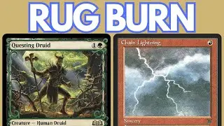 RUG BURN! Legacy Temur Delver Burn feat. Chain Lightning and Questing Druid MTG