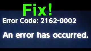 Nintendo Switch Error Code 2162-0002 FIX!!