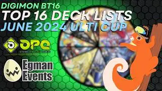 Digimon Card Game BT16 Top 16 Deck Lists! Raid N Trade's June Ultimate Cup